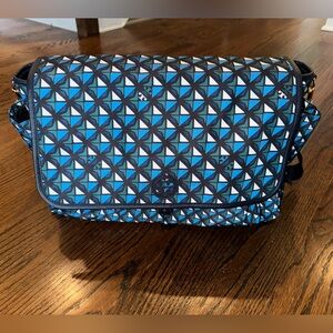 Tory Burch Blue Scout Nylon Diaper Bag